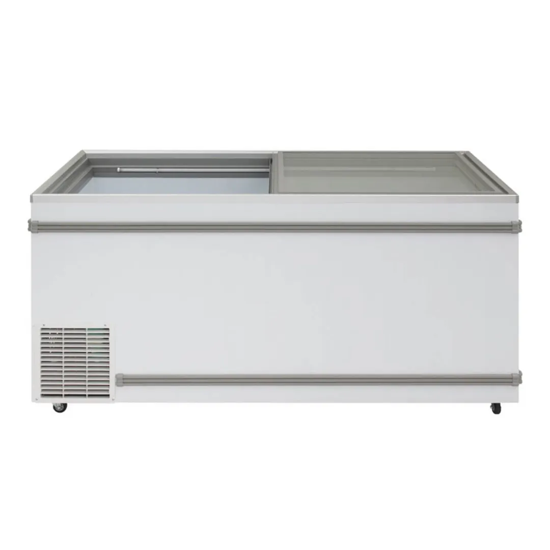 Turbo Air TFS-25F-N 69" Island Glass Chest Freezer, 25.22 cu. ft.