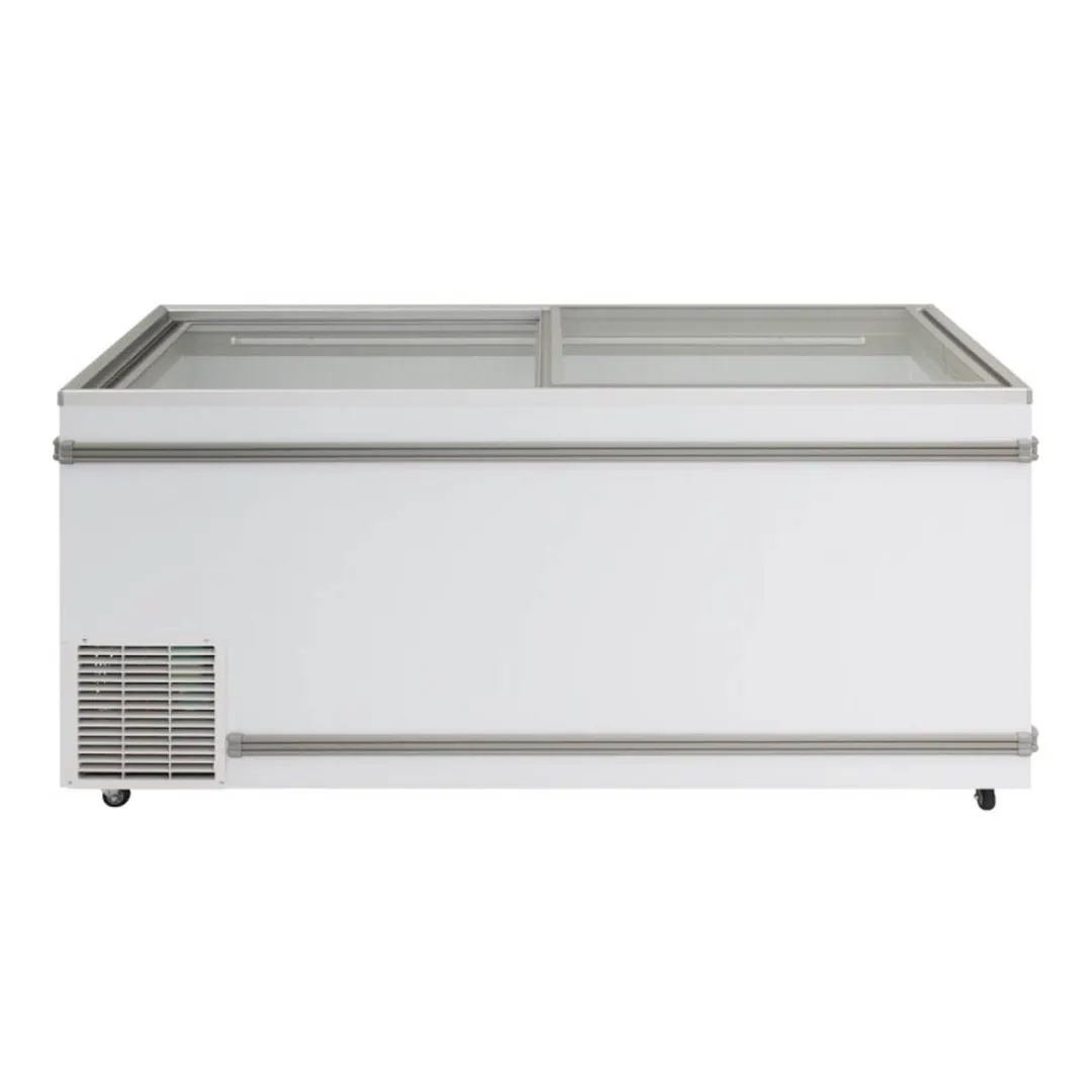 Turbo Air TFS-25F-N 69" Island Glass Chest Freezer, 25.22 cu. ft.