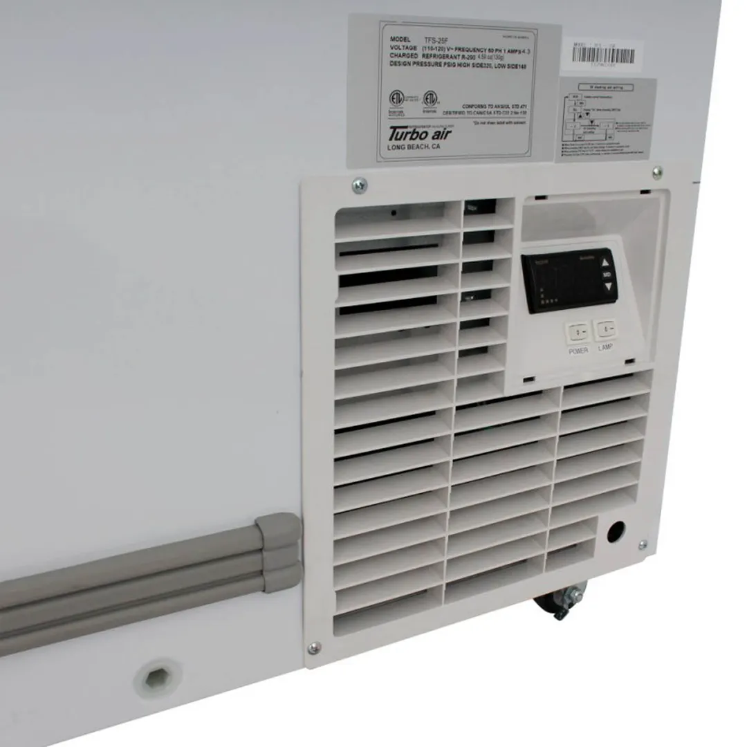 Turbo Air TFS-25F-N 69" Island Glass Chest Freezer, 25.22 cu. ft.