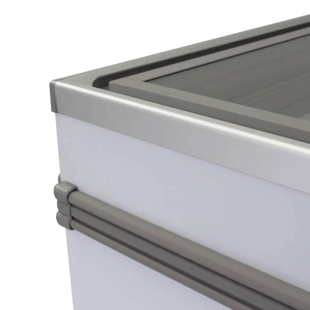 Turbo Air TFS-25F-N 69" Island Glass Chest Freezer, 25.22 cu. ft.