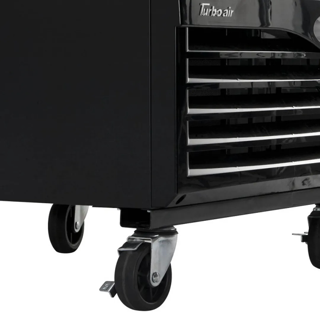 Turbo Air TGF-23F(B)-N 27" 1 Glass Door Freezer Merchandiser, White or Black, 17.7 cu. ft.