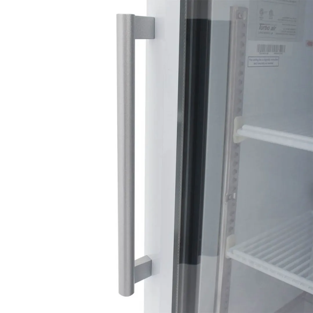 Turbo Air TGM-5SD-N6 25" Glass Door Refrigerator, 4.45 cu ft, White, Low‑E Pane, LED, 1/8 HP, 115V