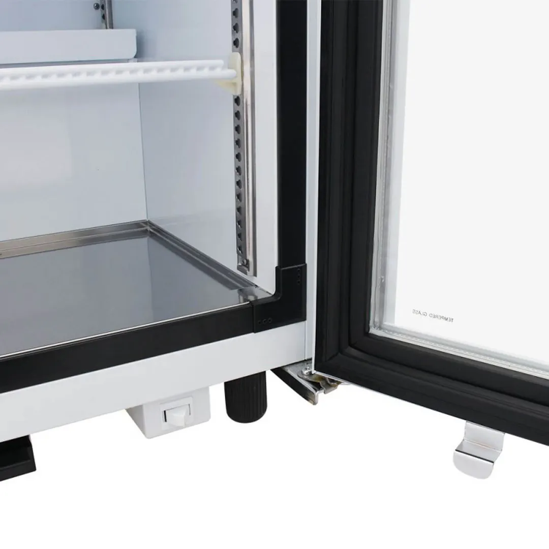 Turbo Air TGM-5SD-N6 25" Glass Door Refrigerator, 4.45 cu ft, White, Low‑E Pane, LED, 1/8 HP, 115V