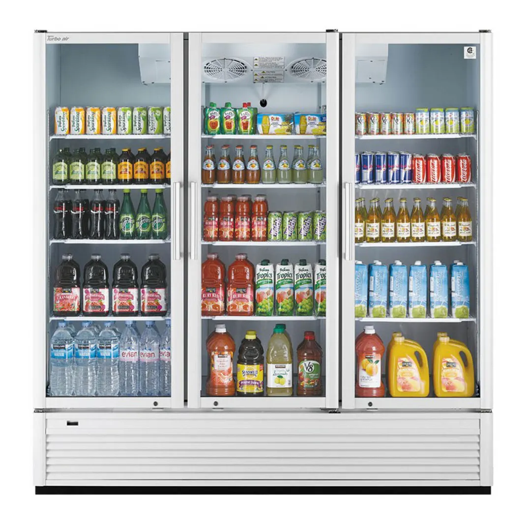 Turbo Air TGM-72SDH-N 78" 3-Glass Door Merchandiser Refrigerator, 70.5 cu. ft., ENERGY STAR®