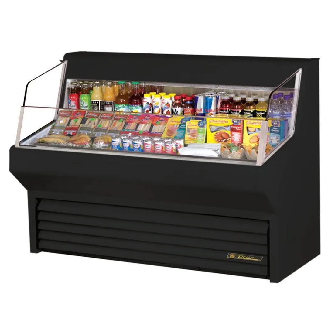 True THAC-60-LD 60"Horizontal Air Curtain Merchandiser in White, Self Contained, 3 Shelves