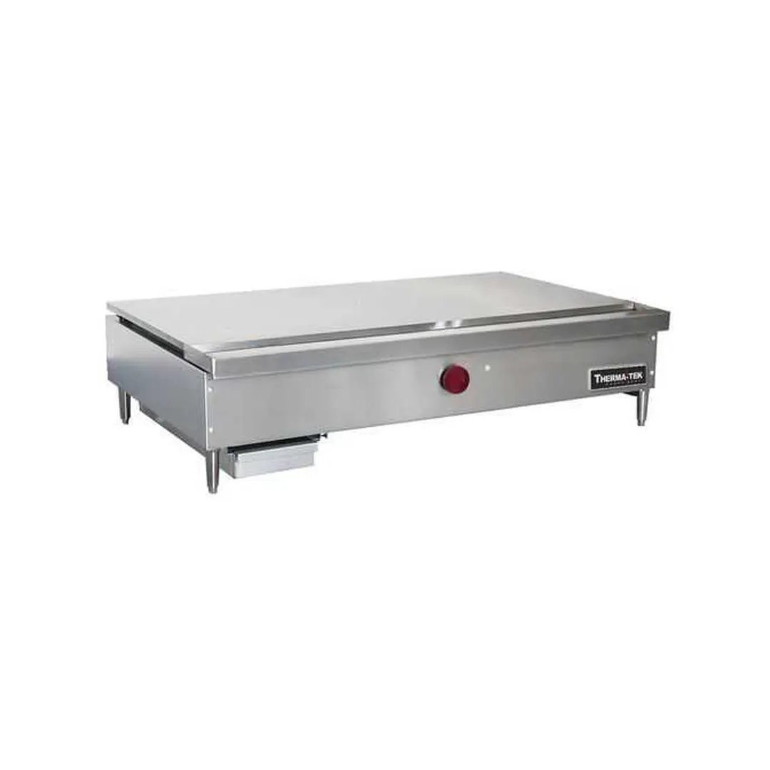 Therma-Tek TCTYG48-1 48" Countertop Gas Teppanyaki Griddle, Manual Control, 1" Steel Plate