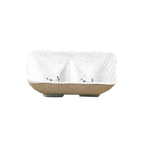 Thunder Group 0002BB Divided Sauce Dish, 1 Oz., 3-5/8" X 2-3/4", 2-Wells - Dozen