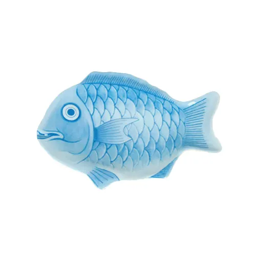 Thunder Group 1200CFB Fish Platter, 12", Festive Fish Shaped, Break-Resistant - Dozen