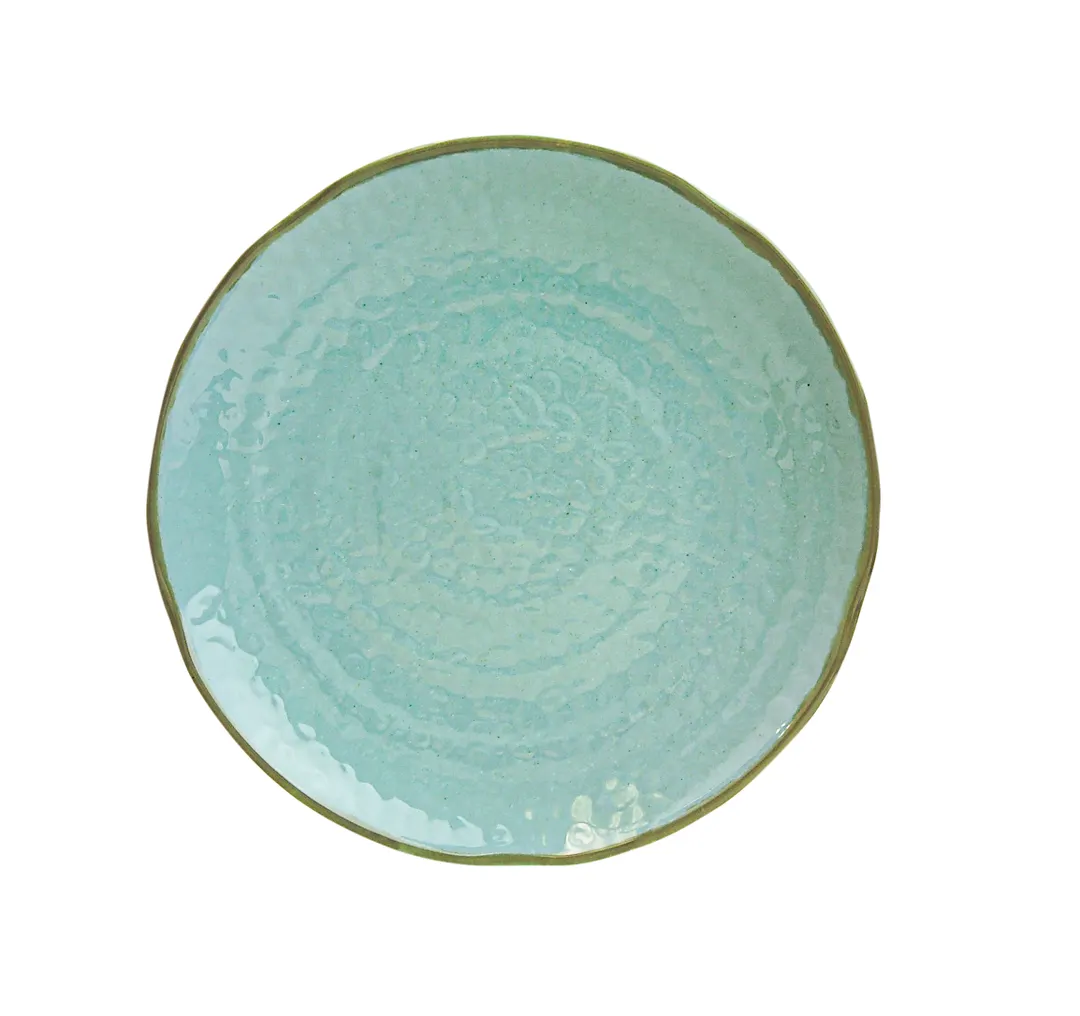 Thunder Group 1809SS Plate, 9-3/8" Dia., Lotus Shape, Break-Resistant - Dozen