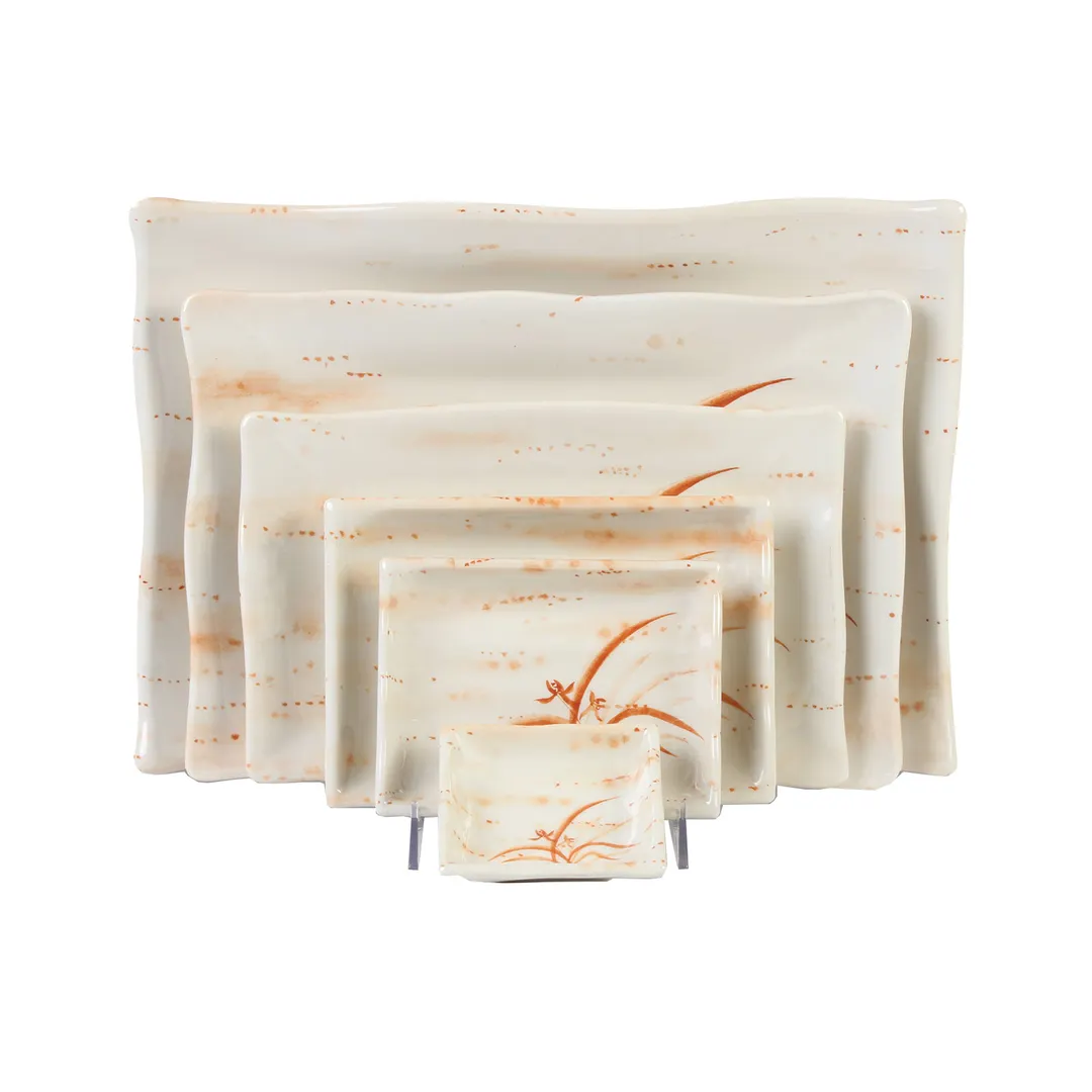 Thunder Group 2408 Asian Plate, 12 Oz., 8-1/2" X 5-3/4", Rectangular - Dozen