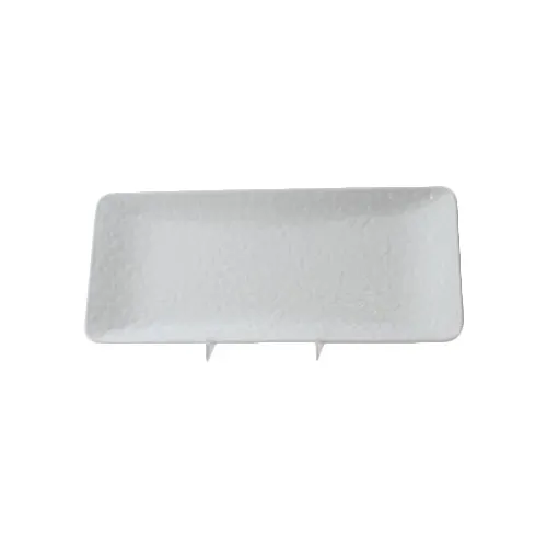 Thunder Group 24110WT Plate, 11-1/4"L X 5"W, Rectangular, Wave Edge - Dozen