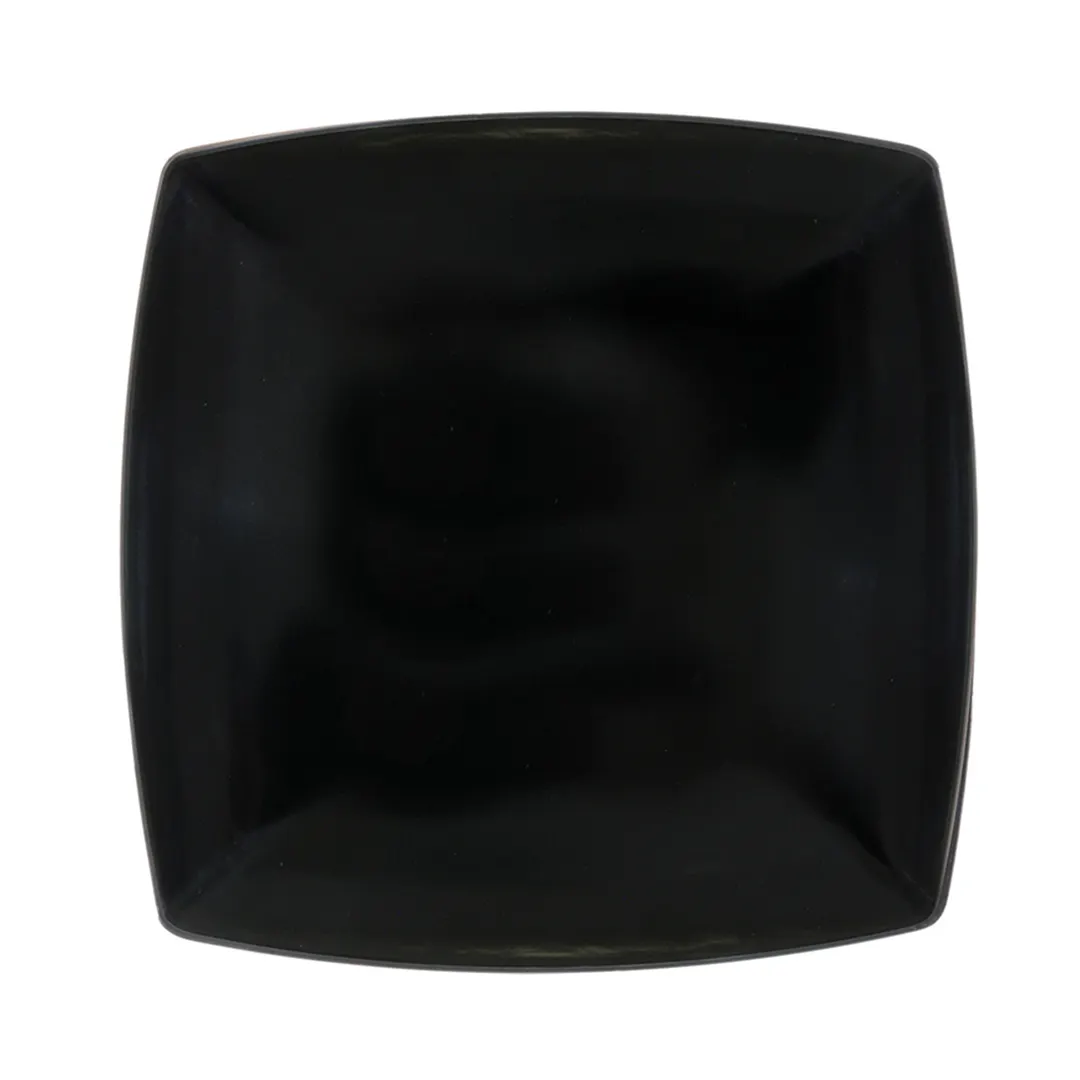 Thunder Group 29009BK Plate, 9" X 9", 1" Deep, Square - Dozen
