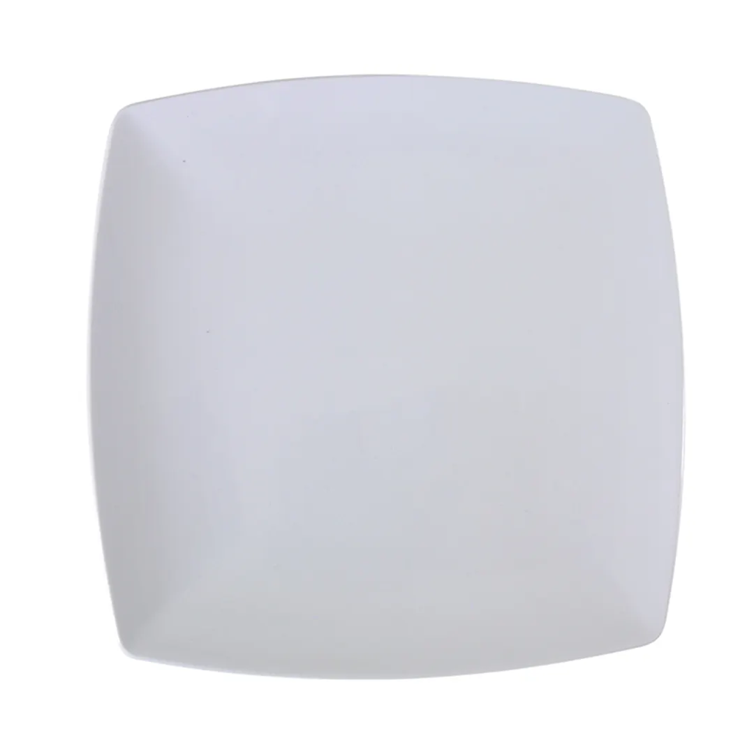 Thunder Group 29009WT Plate, 9" X 9", 1" Deep, Square - Dozen