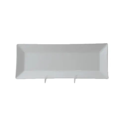 Thunder Group 29110WT Plate, 10-1/4" X 4" X 1" Deep, Rectangular, Break-Resistant - Dozen