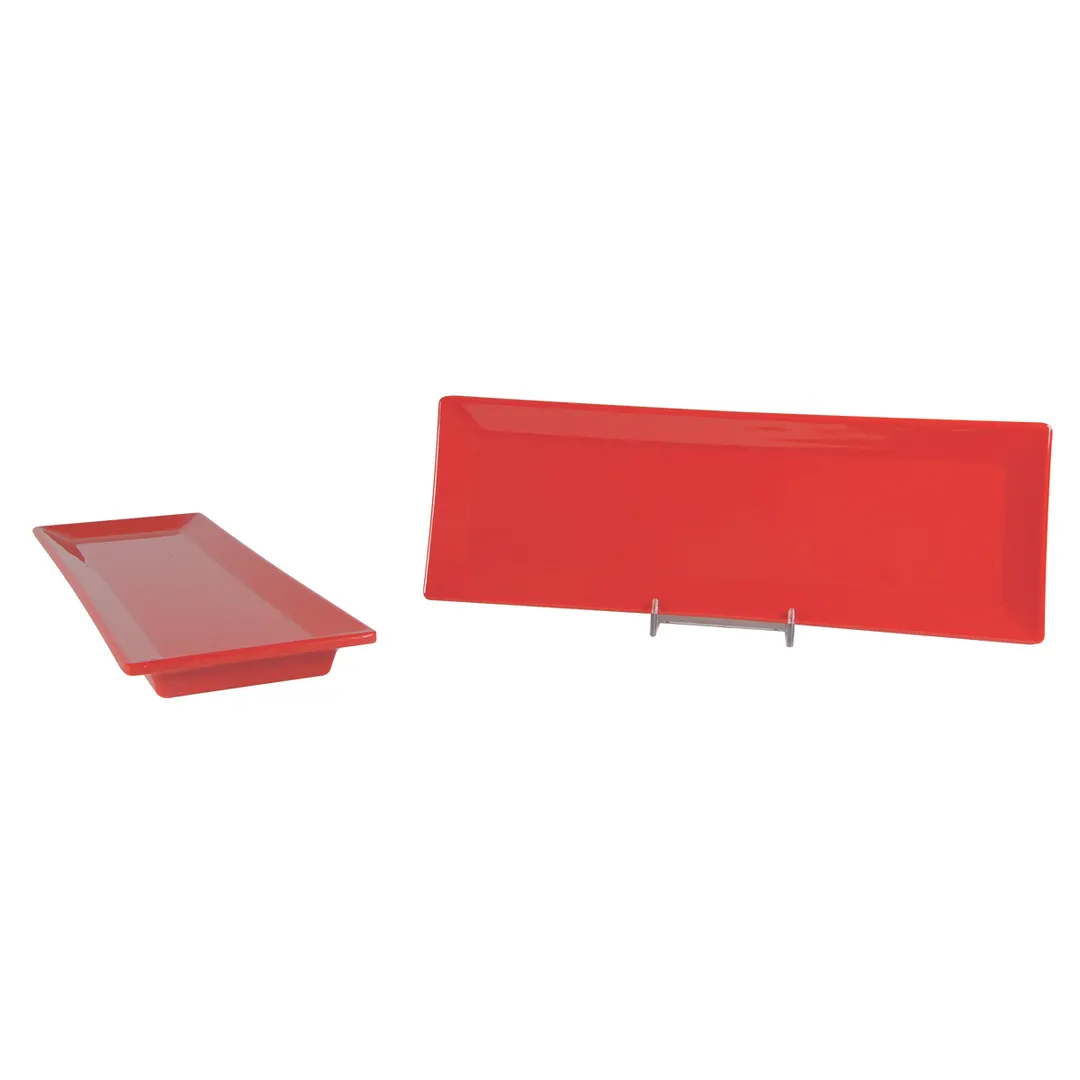 Thunder Group 29115PR Plate, 15" X 5-1/4" X 1" Deep, Rectangular, Break-Resistant - Dozen