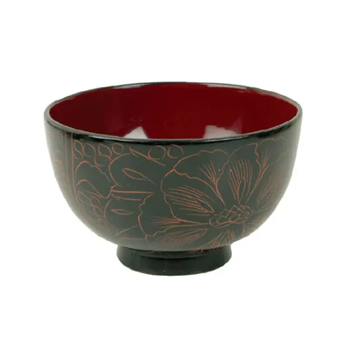 Thunder Group 45-2 Soup/Rice Bowl, 10-1/2" Oz., 4-1/4" X 2-1/2", Decorative Exterior - Dozen