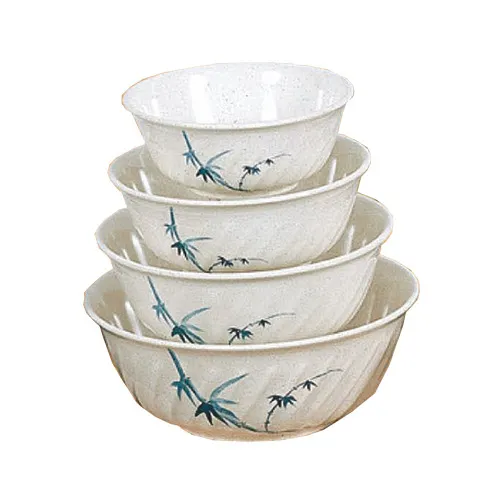 Thunder Group 5309BB Swirl Bowl, 72 Oz., 9" Dia., Break-Resistant - Dozen