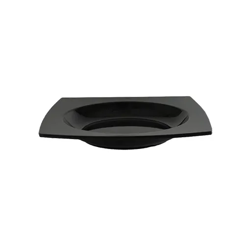Thunder Group 63010BK Pasta Bowl, 22 Oz., 10-1/2" X 1-3/8" Deep, Square - Dozen