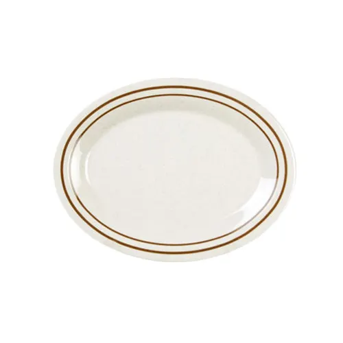 Thunder Group AD209AA Platter, 9-1/2" X 7-1/4", Oval, Break-Resistant - Dozen
