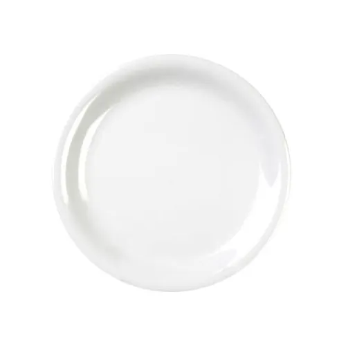 Thunder Group CR107W Plate, 7-1/4" Dia., Round, Narrow Rim - Dozen