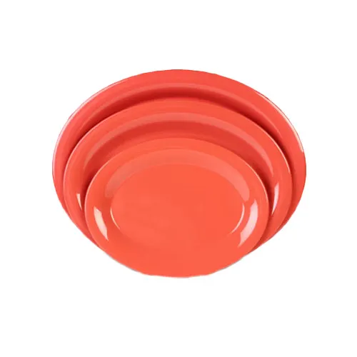 Thunder Group CR209RD Platter, 9-1/2" X 7-1/4", Oval, Break-Resistant - Dozen