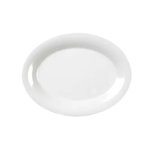 Thunder Group CR212W Platter, 12" X 9", Oval, Break-Resistant - Dozen