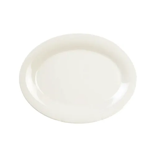 Thunder Group CR213V Platter, 13-1/2" X 10-1/2", Oval, Break-Resistant - Dozen