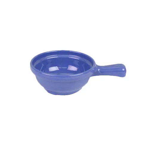 Thunder Group CR305BU Soup Bowl, 10 Oz., 6-3/4" X 4-1/4" X 2" Deep, With Handle - Dozen
