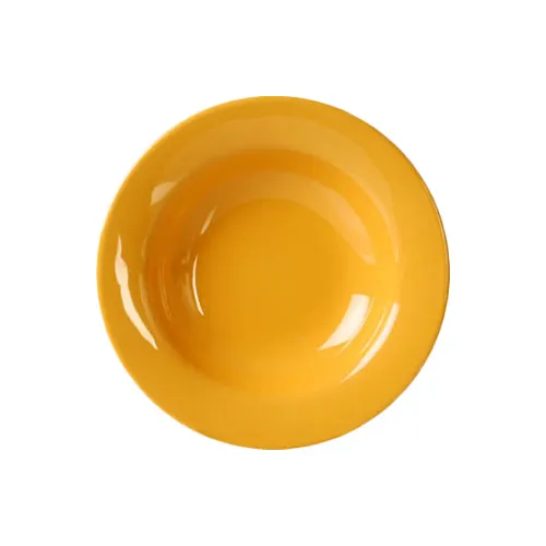 Thunder Group CR5077YW Salad Bowl, 8 Oz., 7-3/4" Dia., Wide Rim - Dozen
