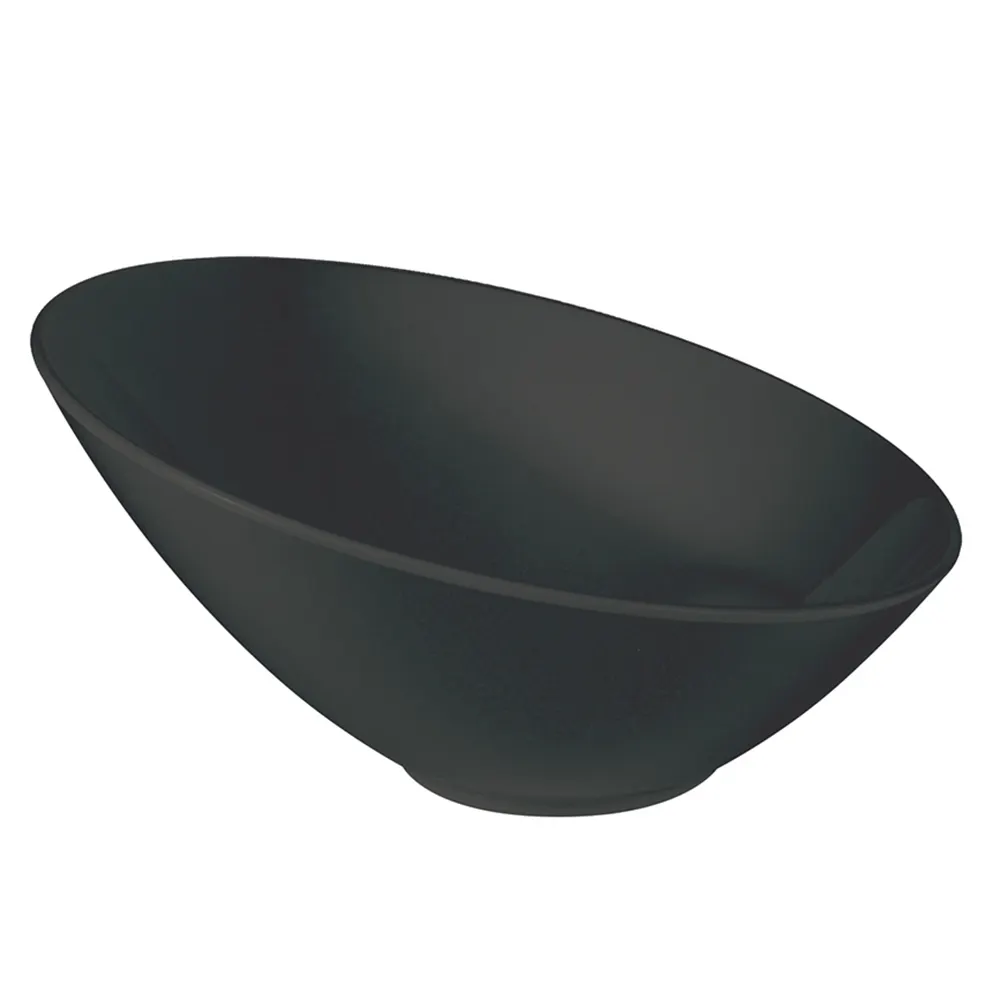 Thunder Group CR807BK Bowl, 35 Oz., 10-1/3" Dia. X 5-5/16"H, Cascading - Dozen