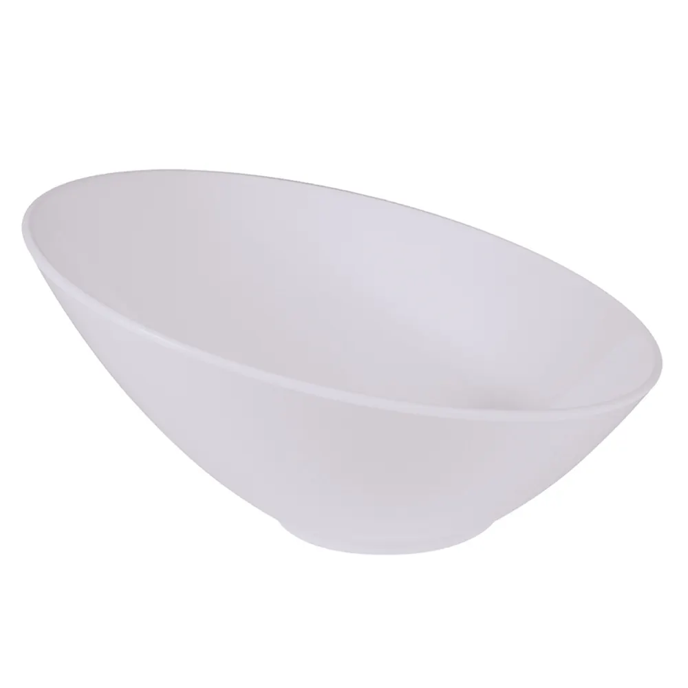 Thunder Group CR807W Bowl, 35 Oz., 10-1/3" Dia. X 5-5/16"H, Cascading - Dozen