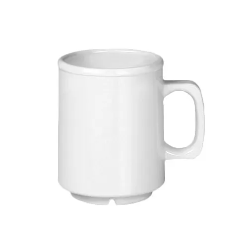 Thunder Group CR9010W Mug, 8 Oz., Break-Resistant, Dishwasher Safe - Dozen