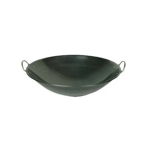 Thunder Group IRWC001 Wok, 19" Dia., Curved Rim, 2 Round Riveted Handles