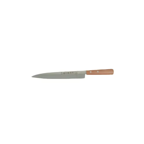 Thunder Group JAS014240 Sashimi Knife, 9-1/2" Blade, Pointed, Riveted Wood Handle