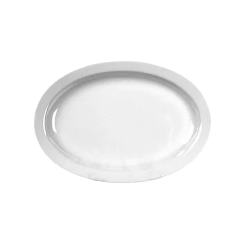 Thunder Group NS512W Platter, 11-1/2" X 8", Oval, Narrow Rim - Dozen