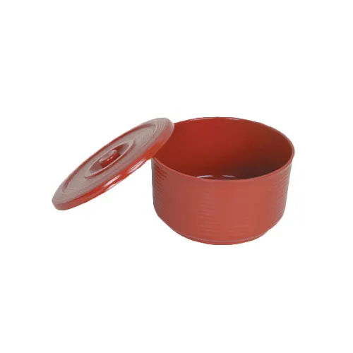 Thunder Group P-222 Rice Container With Lid, 72 Oz., 7-1/2" Dia., Without Handles - Set