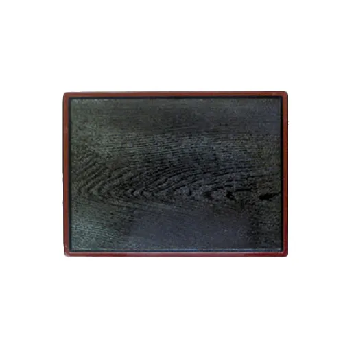 Thunder Group PLA013 Obon Serving Tray, 13" X 9-1/2", Water/Moisture Resistant, Lacquered Finish