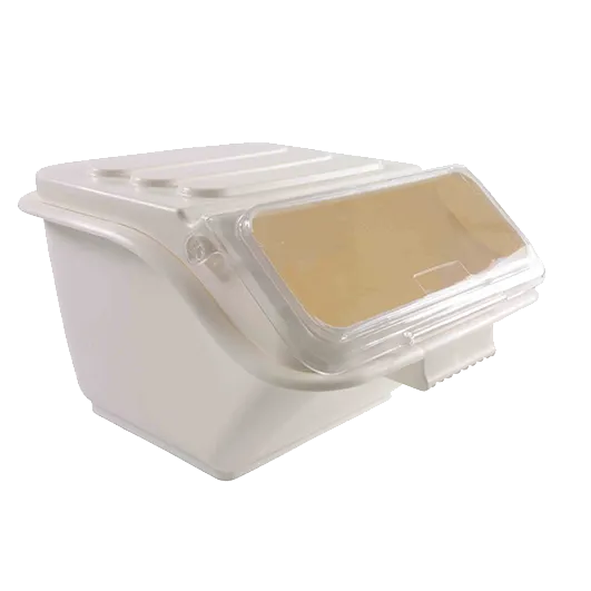 Thunder Group PLIB010S Shelf Ingredient Bin - 10-Gallon (150 Cup), Flip-Top Lid, Scoop Holder, NSF, Dishwasher Safe
