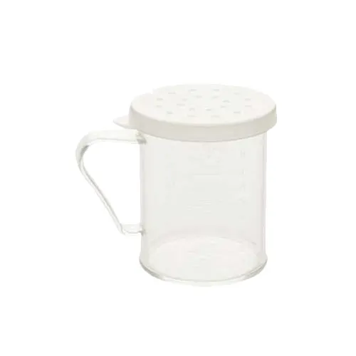 Thunder Group PLRDH003 Dredge, 10 Oz. With Handle, 3 Snap-On Lids (Fine, Medium And Large Holes) - Set