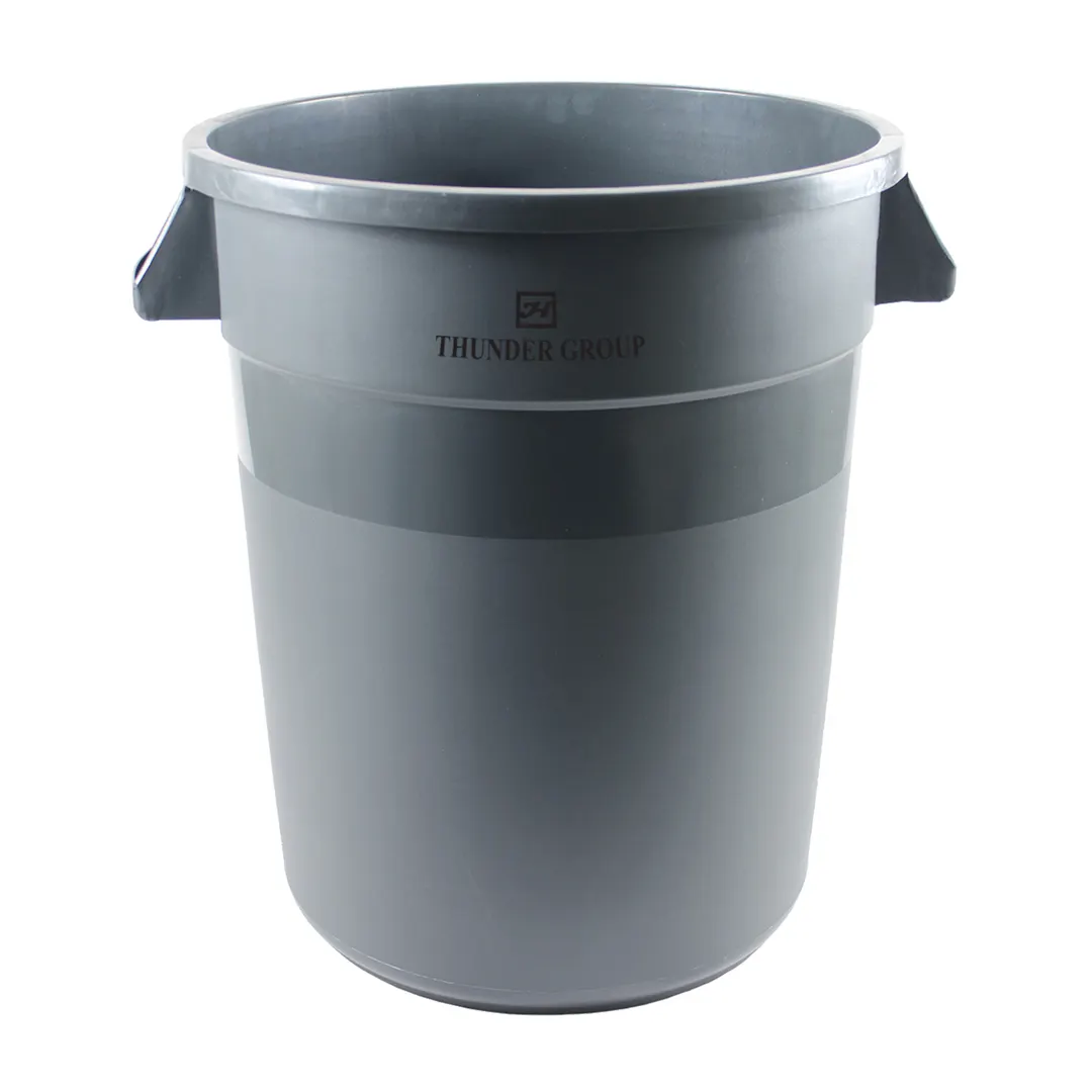 Thunder Group PLTC044G Trash Can, 44 Gallon, Round, Integrated Handles, Plastic