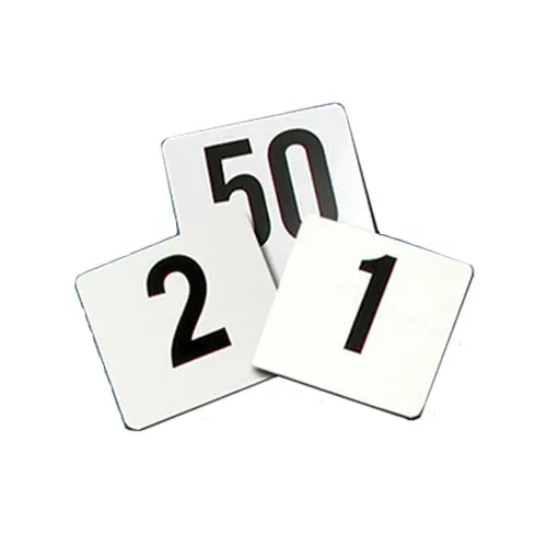 Thunder Group PLTN4100 Table Number Cards, 4" X 4", Numbers 1-100, Plastic - Pack