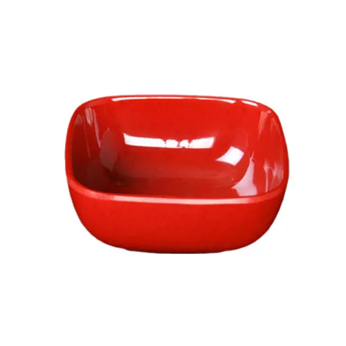 Thunder Group PS3103RD Square Bowl, 5 Oz., 3-1/2", Square With Round Corners
