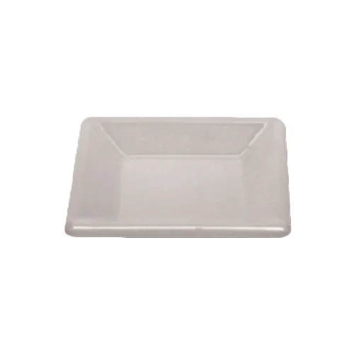 Thunder Group PS3204W Square Plate, 4", Wide Rim, Break-Resistant