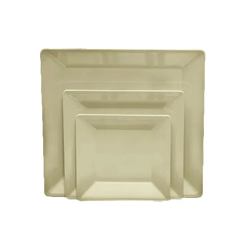 Thunder Group PS3208V Square Plate, 8-1/4", Wide Rim, Break-Resistant