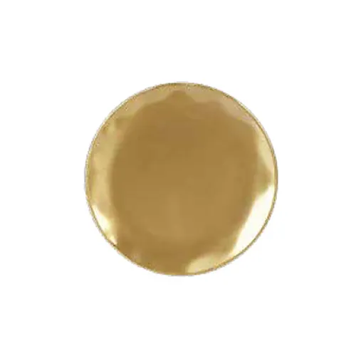 Thunder Group RF1006G Salad Plate, 8-1/8" Dia., Round, Scallop Edge, Gold Pearl