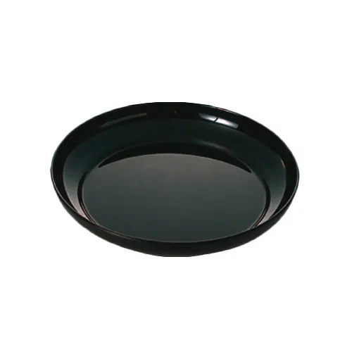 Thunder Group RF1112B Salad Platter, 73 Oz., 12" Dia., Break-Resistant, Black Pearl