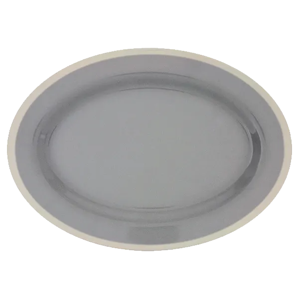 Thunder Group SD2121H Platter, 21" X 15", Oval, Break-Resistant, Graham