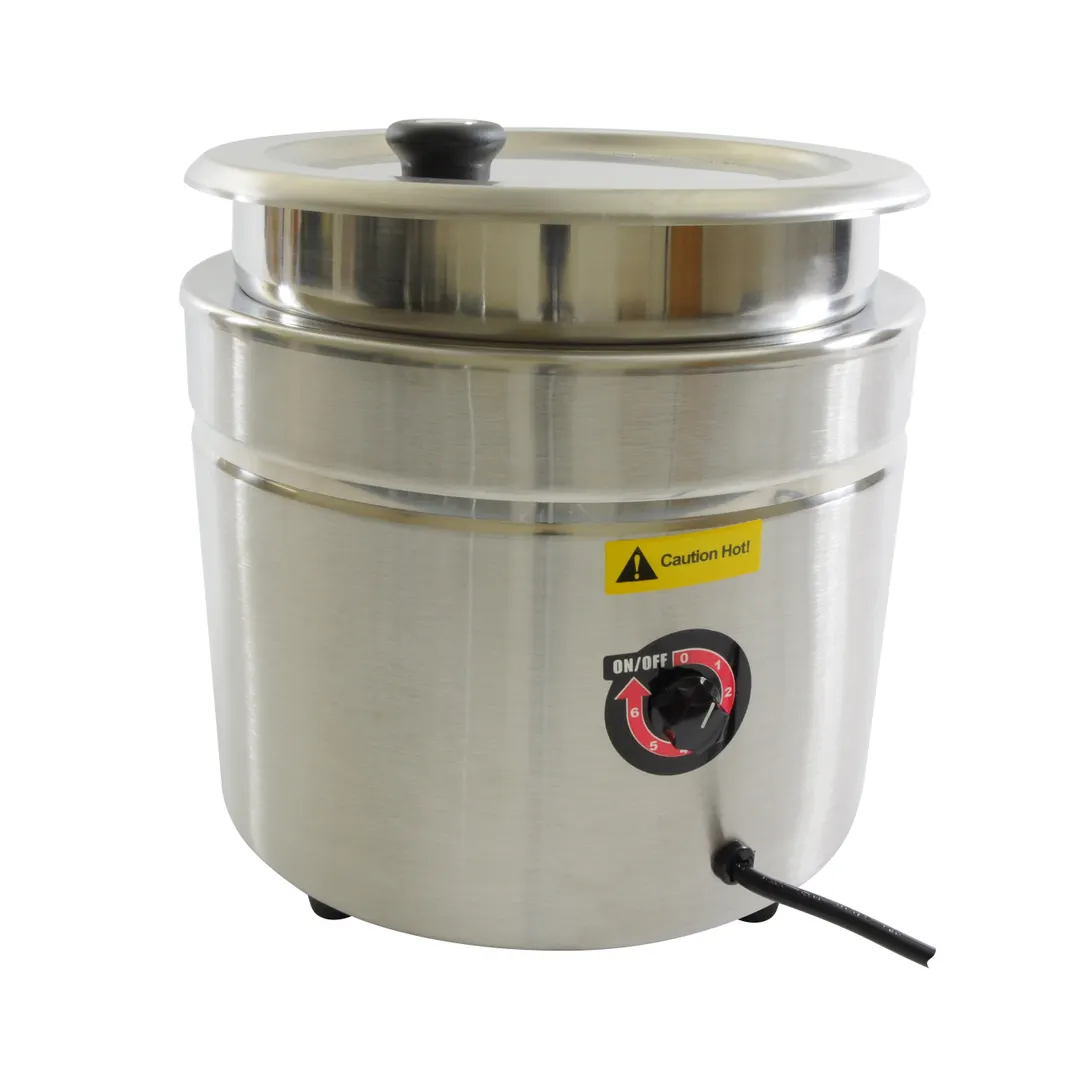 Thunder Group SEJ38000C Soup Warmer, 10-1/2 Quart, 13-1/4" X 12-5/8" X 13"H