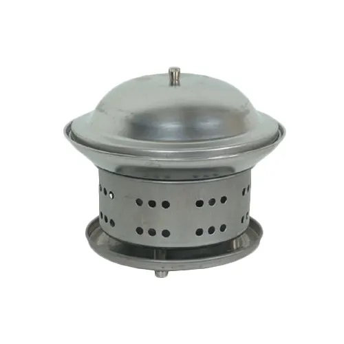 Thunder Group SLFM001 Wok Chafer, 7" X 7-1/4", Includes: Wok, Stand & Lid With Knob Handle - Set