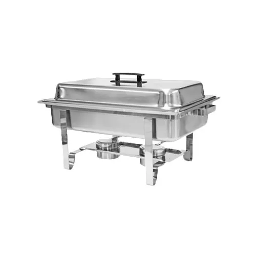 Thunder Group SLRCF001 Economy Chafer, 8 Quart, Full-Size, Welded Frame - Set